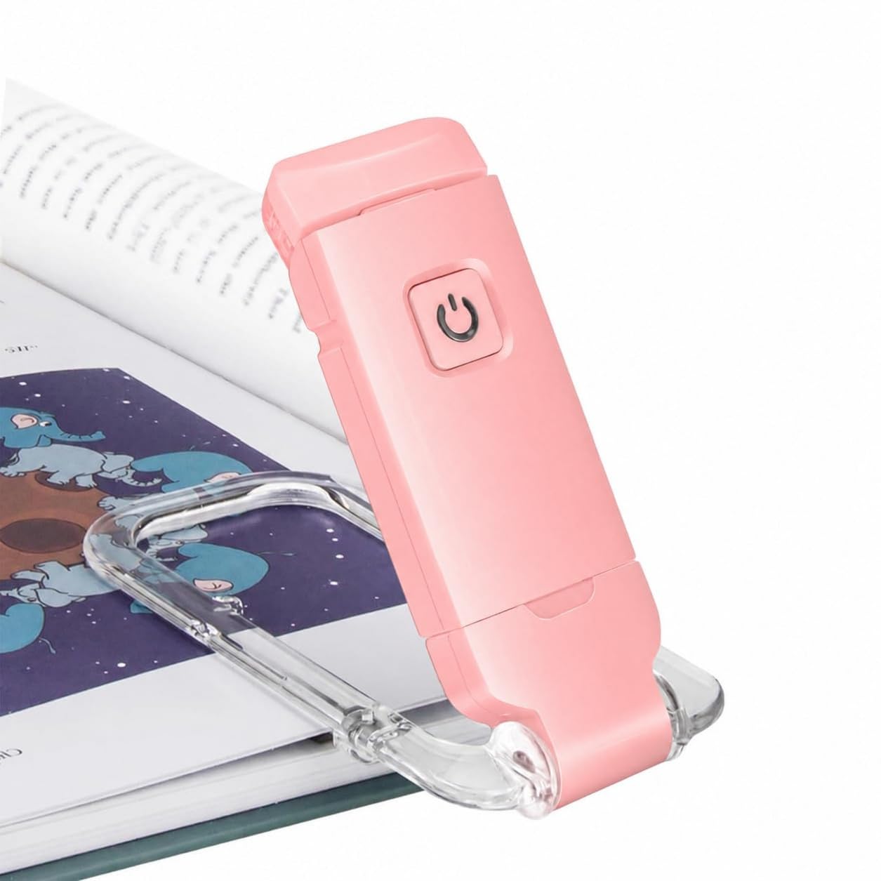 One94Store Book Lamp for Students, USB Rechargeable LED Study Light, 3 Brightness & Color Modes, Clip-On, Portable & Eye-Friendly (Pink)