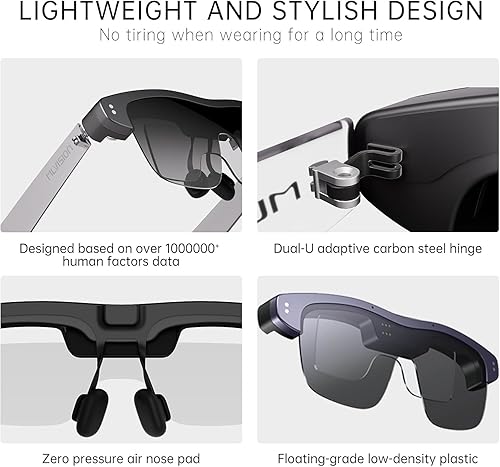 Miniatura 2 de MLVISION Lentes inteligentes ultra ligeros AR: la primera pantalla AR microLED con clip del mundo, pantalla privada inmersiva, productividad de IA,