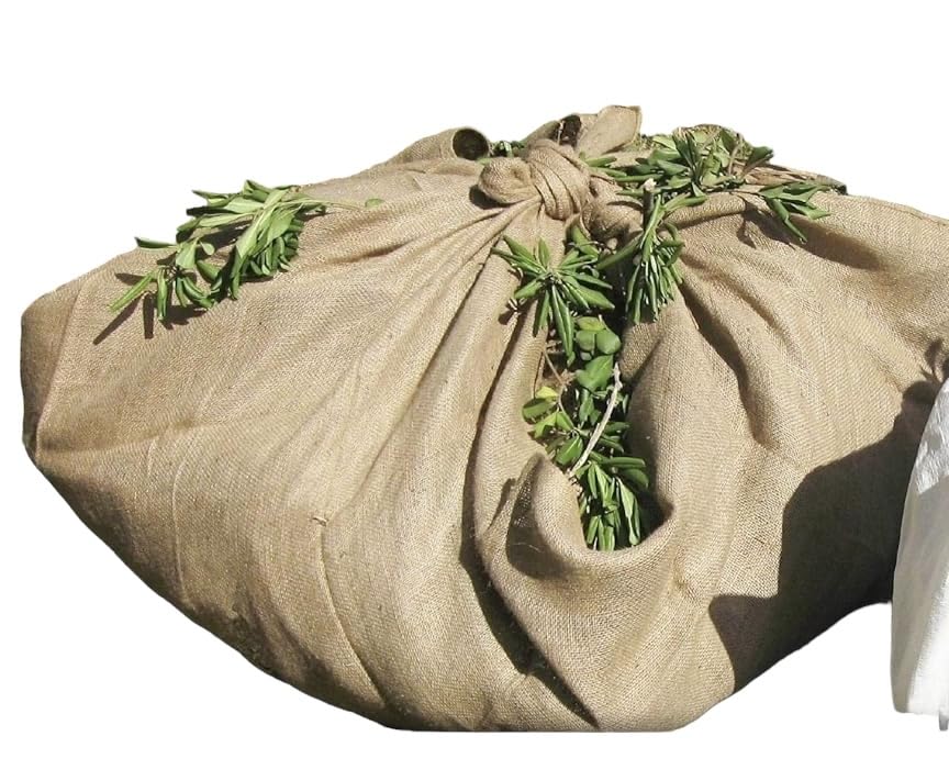 Burlap Square 80 Inch x 80 Inch - Perfect for Landscaping, Gardening Tarp, Construction, Decor, and Tablecloth - Durable, Eco-Friendly, Natural Fiber, Multi-Purpose Burlap Fabric (1)