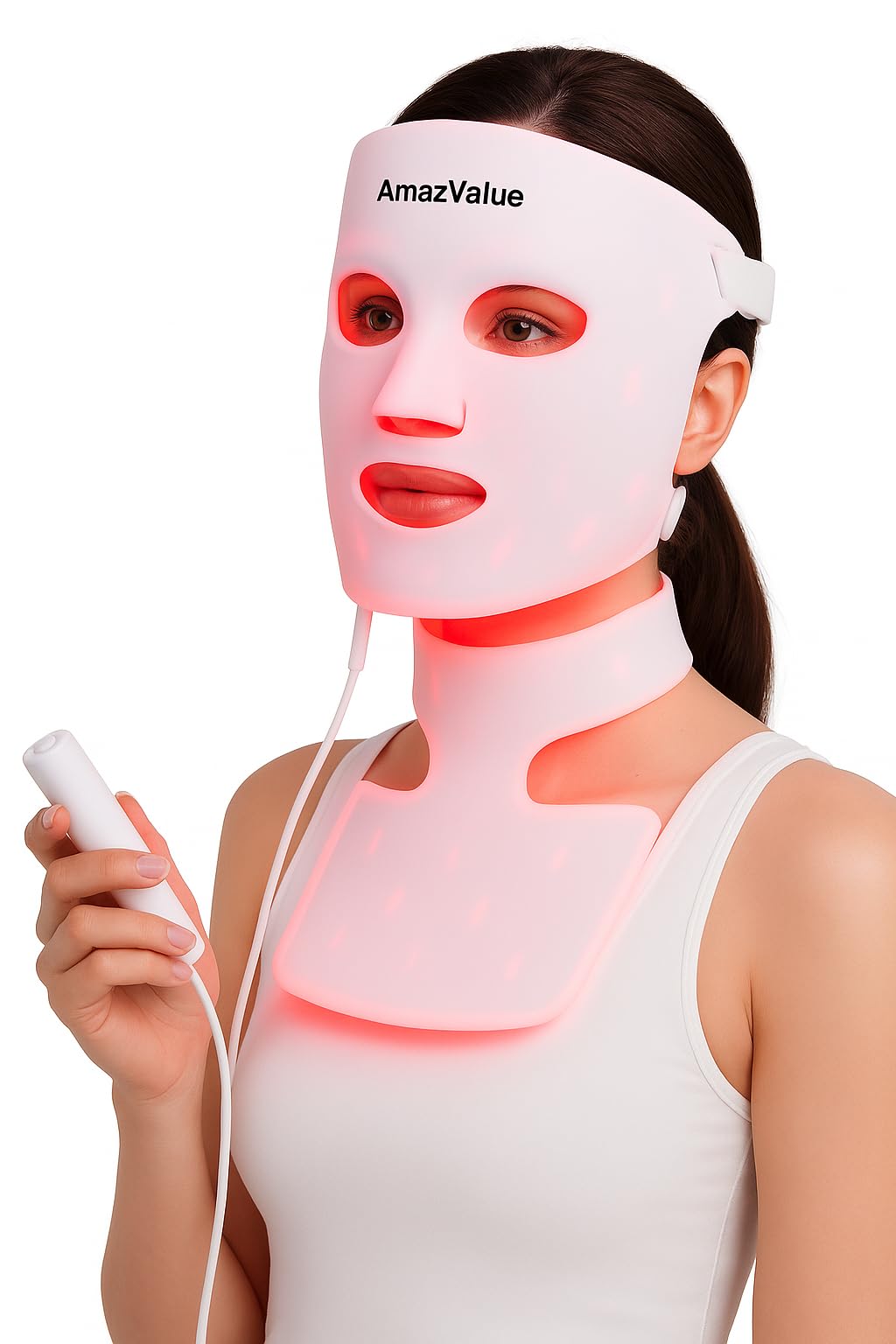 Amazon.com : AmazValue LED Light Therapy Mask for Face and Neck