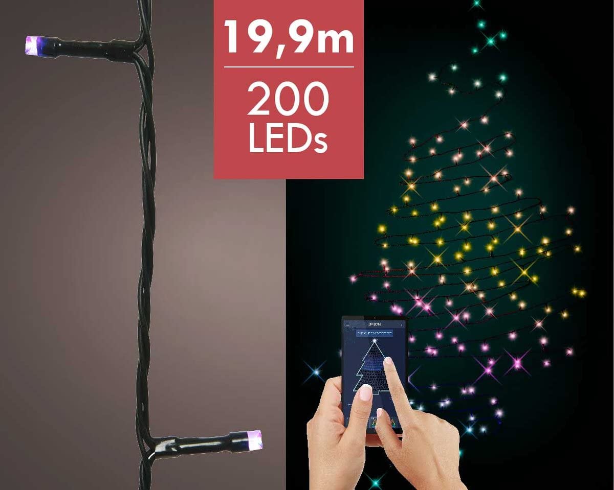 Guirlande lumineuse LED Lumineo Multicouleur 24,9 m