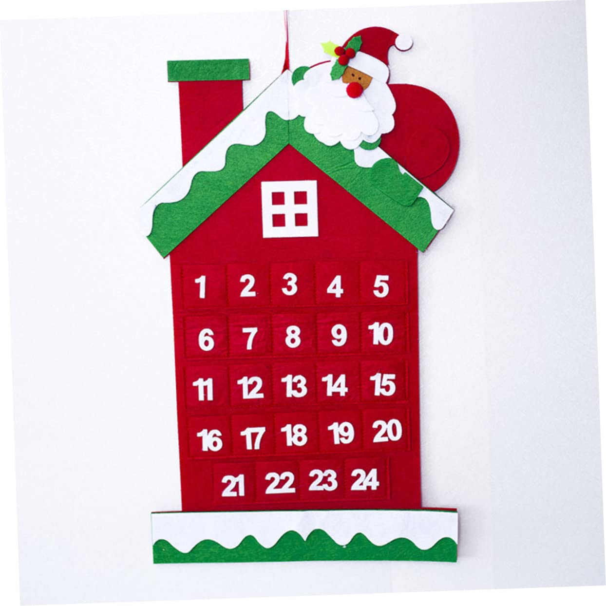 IMIKEYA 3 Stücke Kalender Tage Dekorative Filz Adventskalender für Weihnachten Hängende