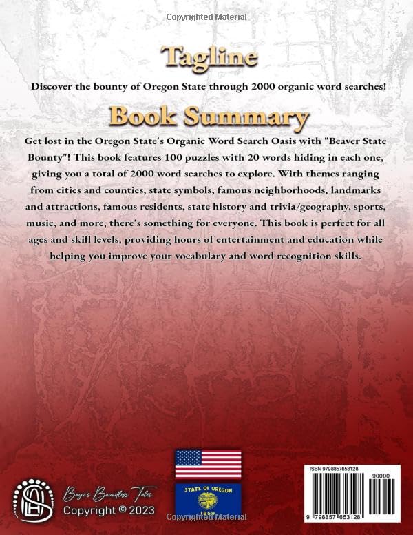 Miniatura 2 de Oregon State Word Search Book Word Find Book For Adults, Seniors And Teens Large Print Gift Brain Training Book 2000 Word Search Puzzles ... Brain