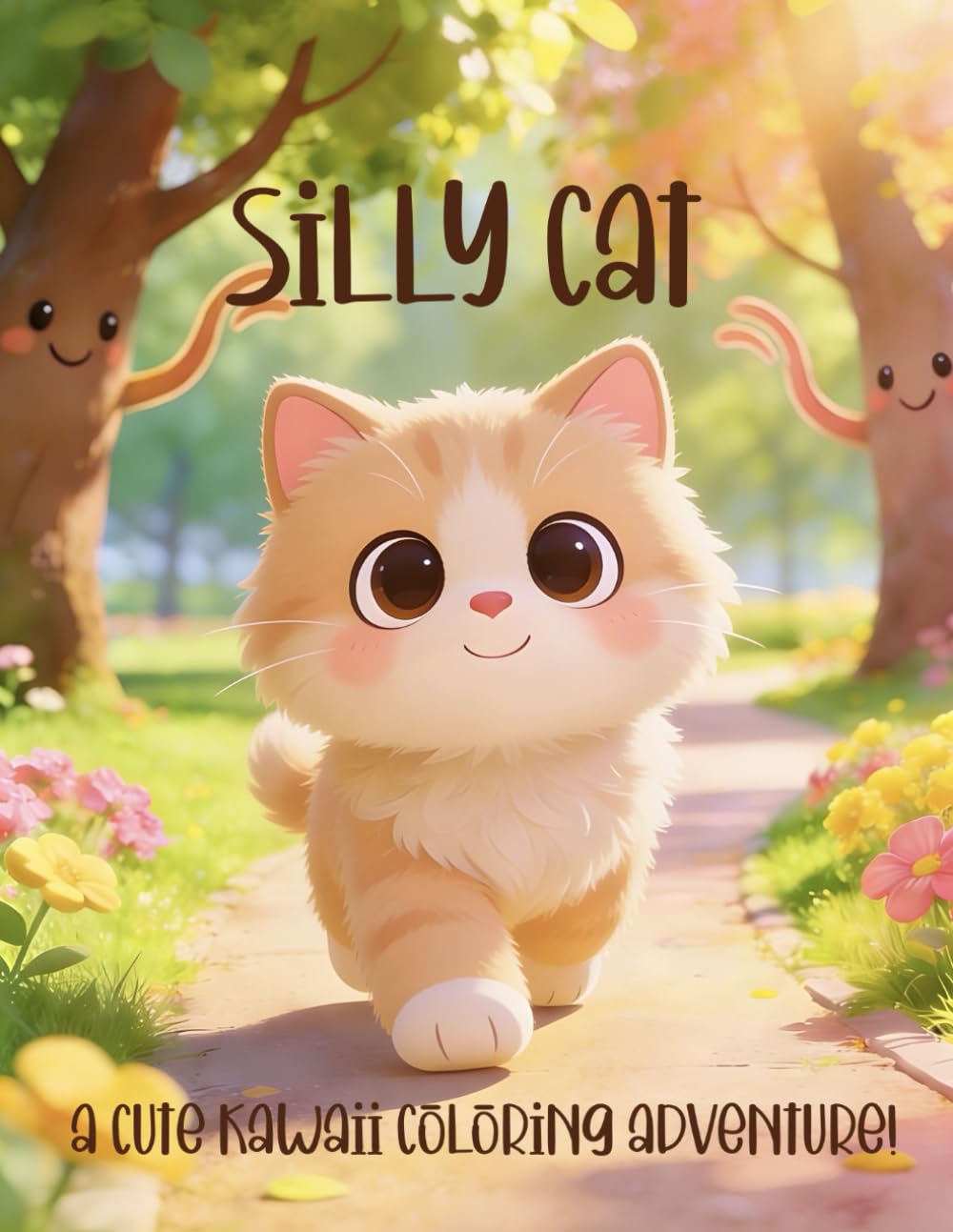 Silly Cat!: A Cute Kawaii Coloring Adventure! (Silly Animals™ Coloring Book Series)