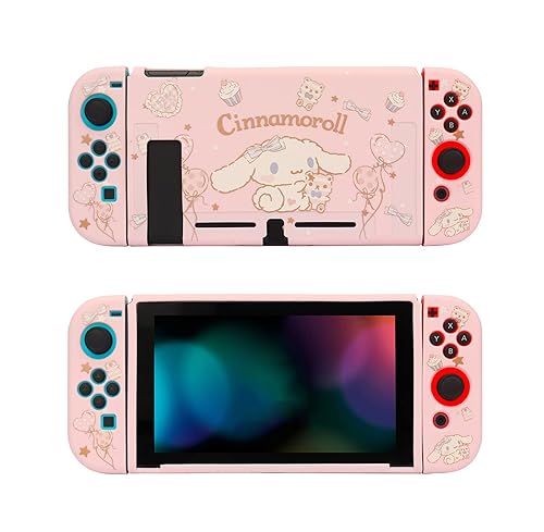 MUDEVIL Protective Case for Nintendo Switch - Cinnamoroll in pink - Soft Anti-Scratch Shockproof Slim Cover Case for Nitendo Switch and Joy-Con