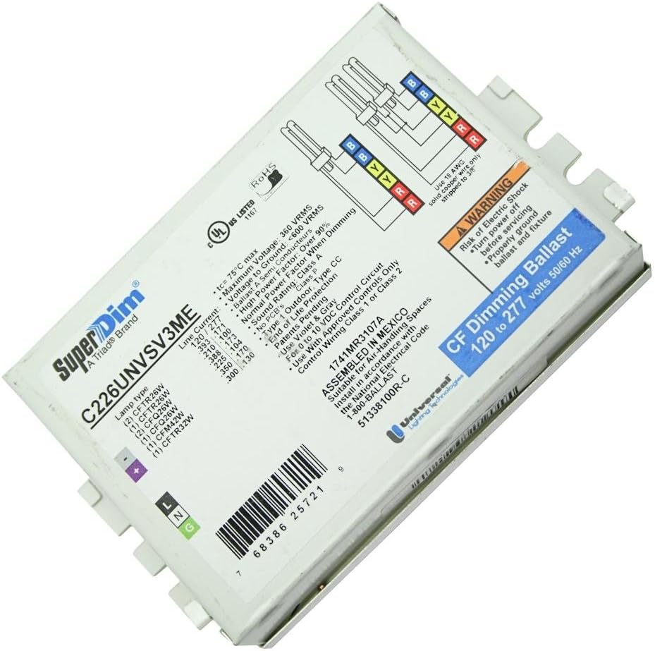 Universal 25718 C226UNVSV3ME Compact Fluorescent Ballast Plant