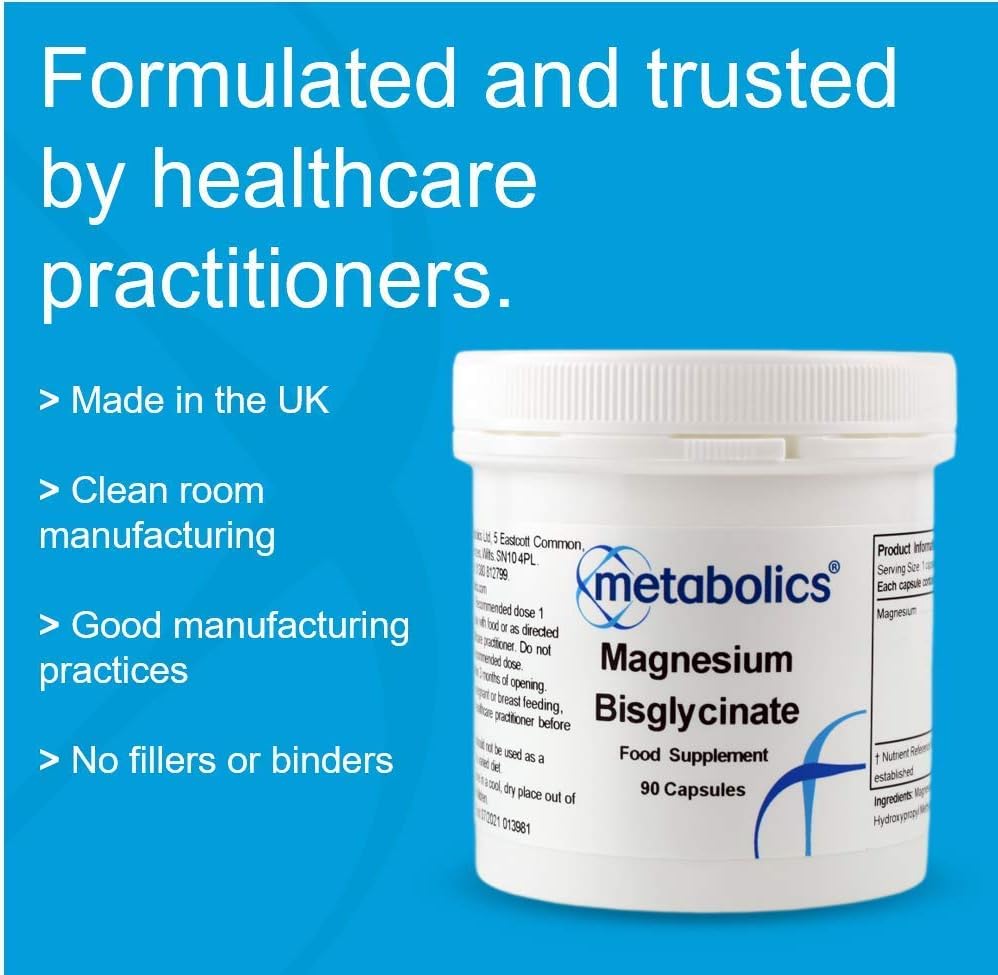 Magnesium Bisglycinate Capsules 133mg of Magnesium Per Capsule