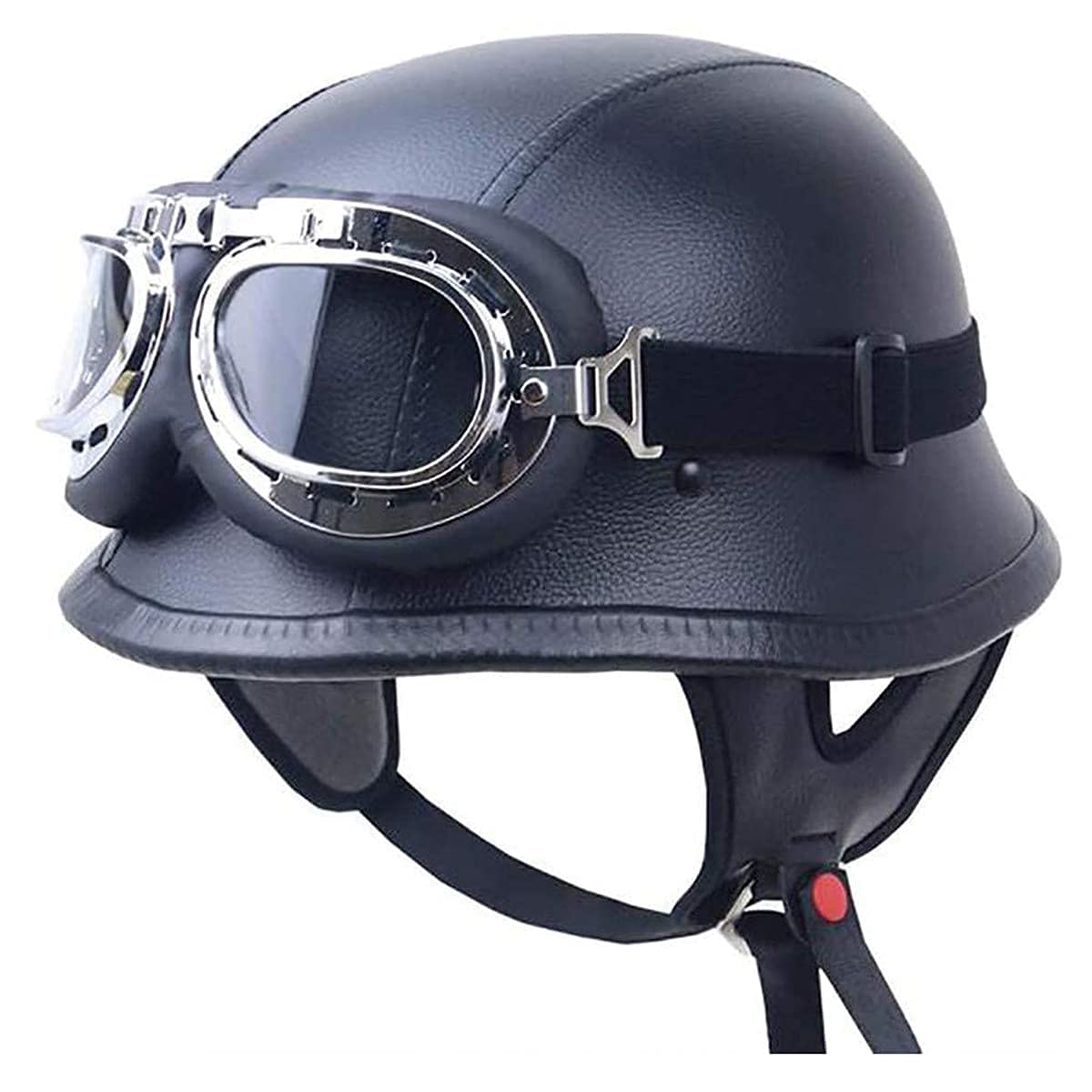 Pykaaiiu Retro-Helme, Retro-Halbschalenhelme, Offene Helme Mit Visier