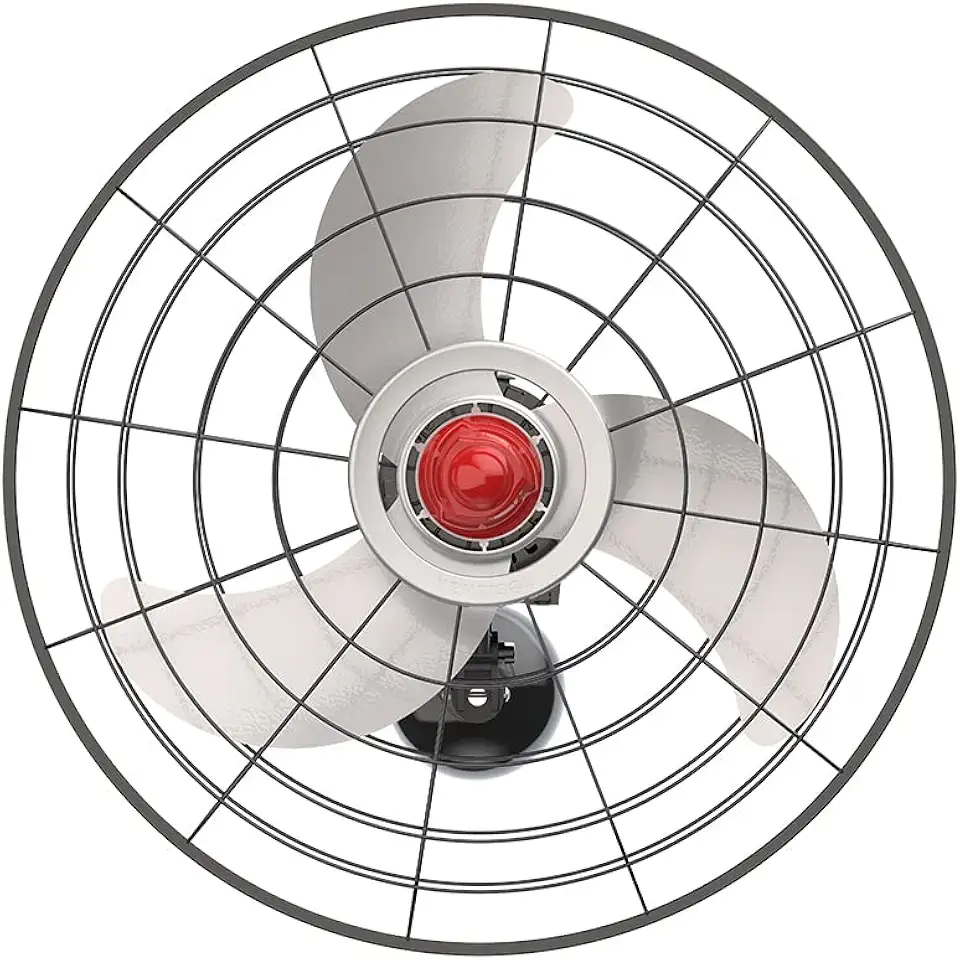 Ventisol Ventilador de Parede Oscilante, Power, Preto/Prata, 70cm, Bivolt