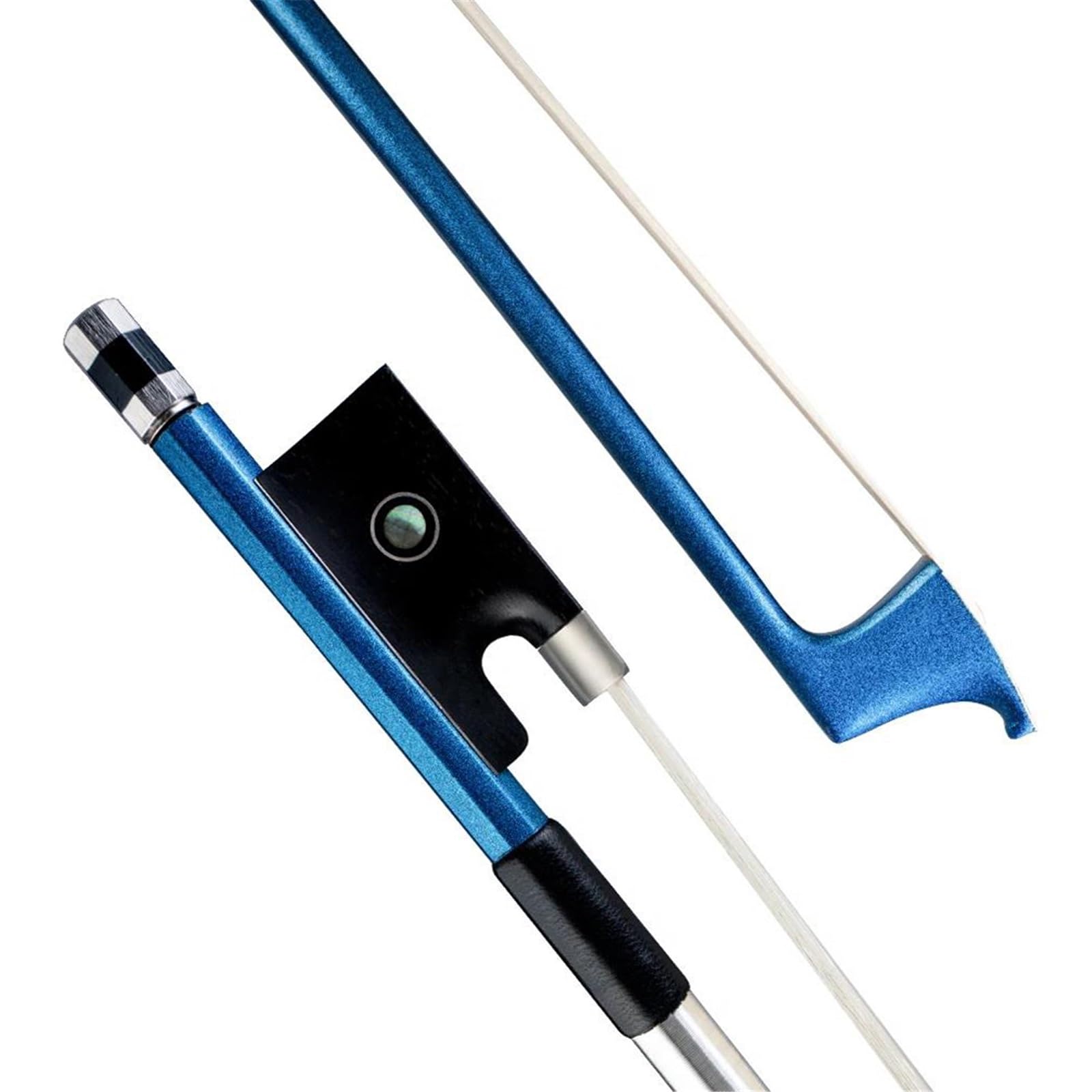 Archet De Violon Pour Pratique Archet En Fibre De Carbone Archet De Violon 4/4 Poignée En Cuir Gainée De Fil D'argent Pour Débutants