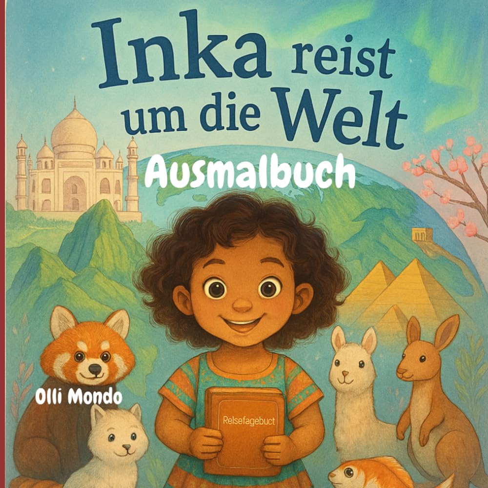Inka reist um die Welt - Ausmalbuch (Inkas Reisen)