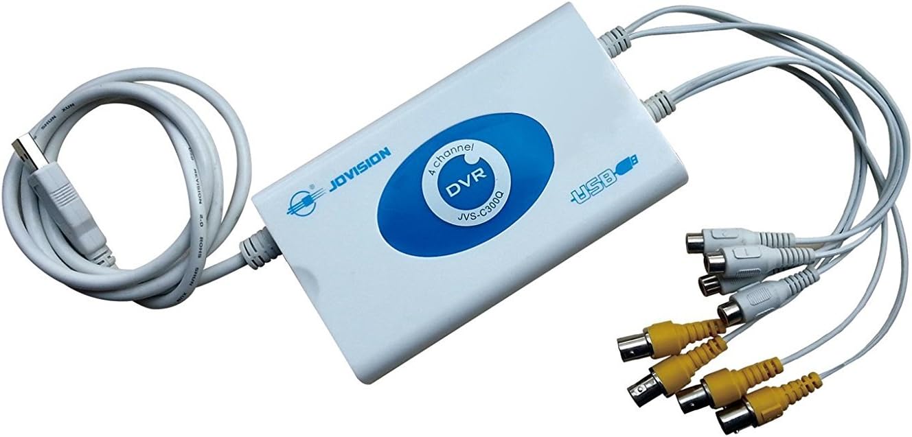Jovision 300Q 4Ch CCTV Camera Surveillance 4 Channel USB DVR (CloudSee - No Network Setup Required for Internet View) Supports iPhone Android PC Remote Playback