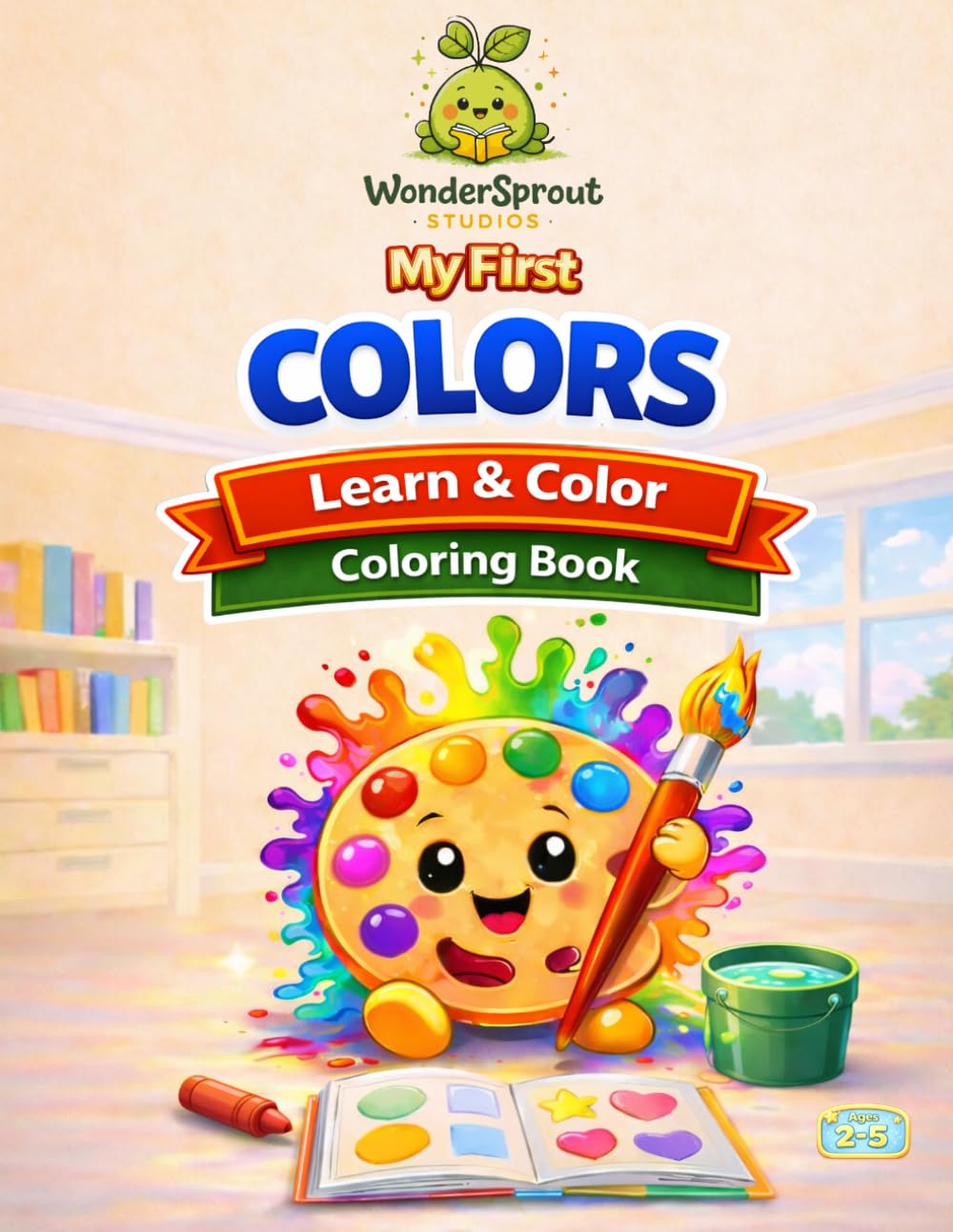 My First Colors Coloring Book: A Learn & Color Activity Book for Toddlers and Preschoolers (WonderSprout First Learning Collection)