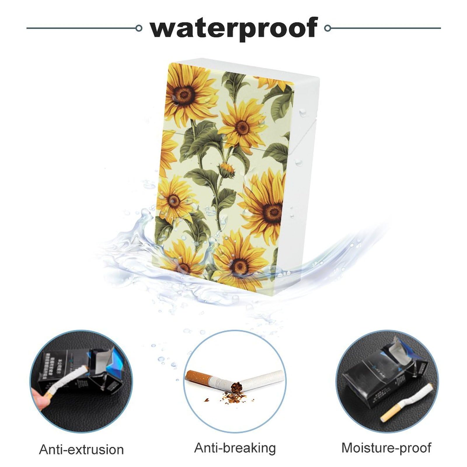 Amazon.com: Cigarette Case Vintage Cigarettes Holder Summer Sunflower King  Size Cigarette Box Waterproof Lightweight Cigarettes Dispenser for Men  Women Smoker Gift : Health & Household