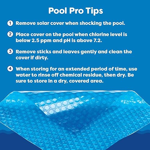 Miniatura 7 de In The Swim Cubierta solar rectangular premium Plus de 12 x 24 pies para calefacción solar sobre el suelo y piscinas enterradas