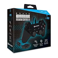 Vista 4 de Hyperkin “Brave Warrior" Premium Controller for PS2 (Black)