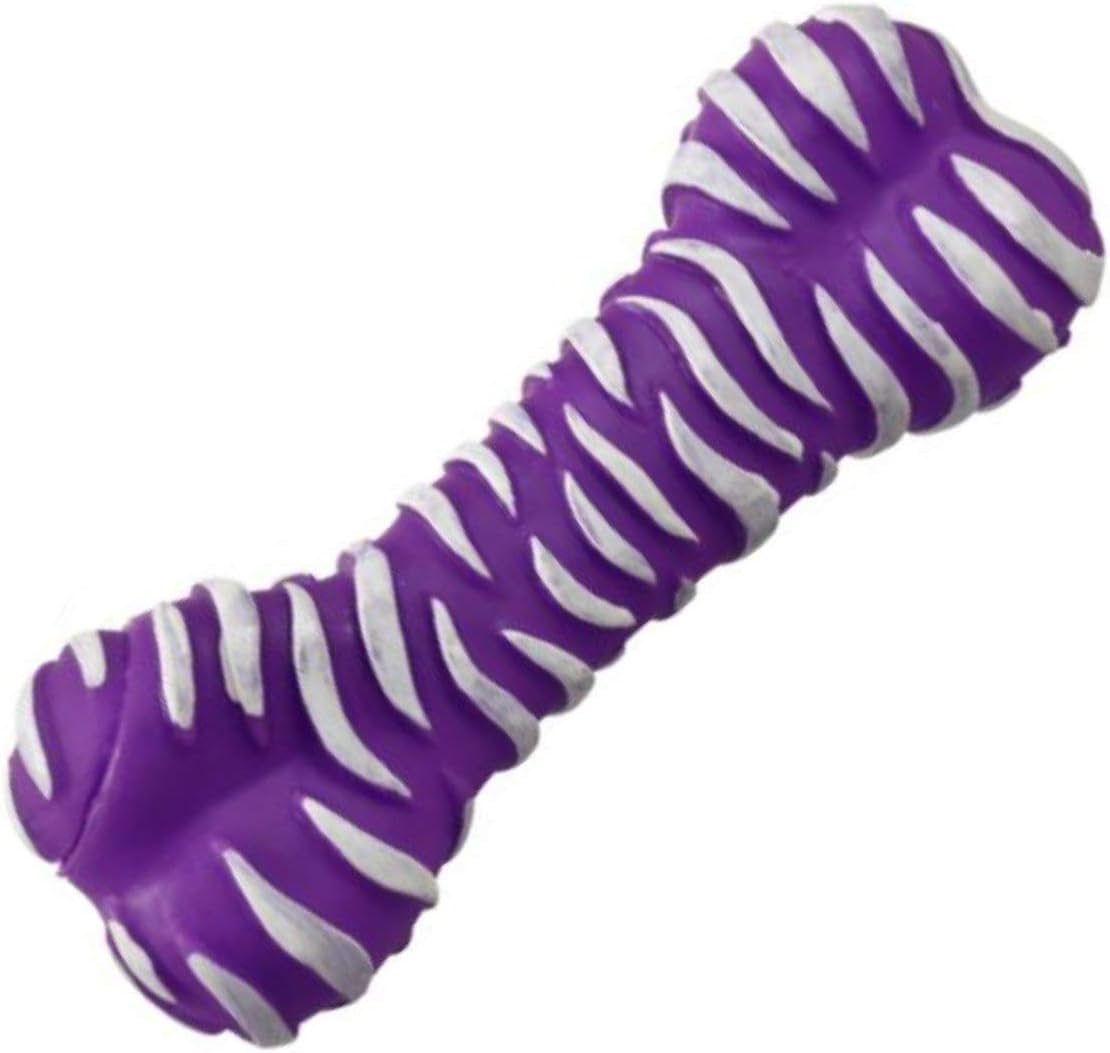 Healthergize Squeaky Bone Shaped Rubber Chew Toy for Dogs and Pets