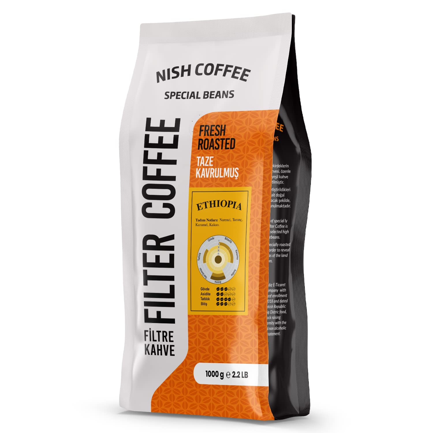 Nish Kahve Filtre Kahve Ethiopia 1 Kg