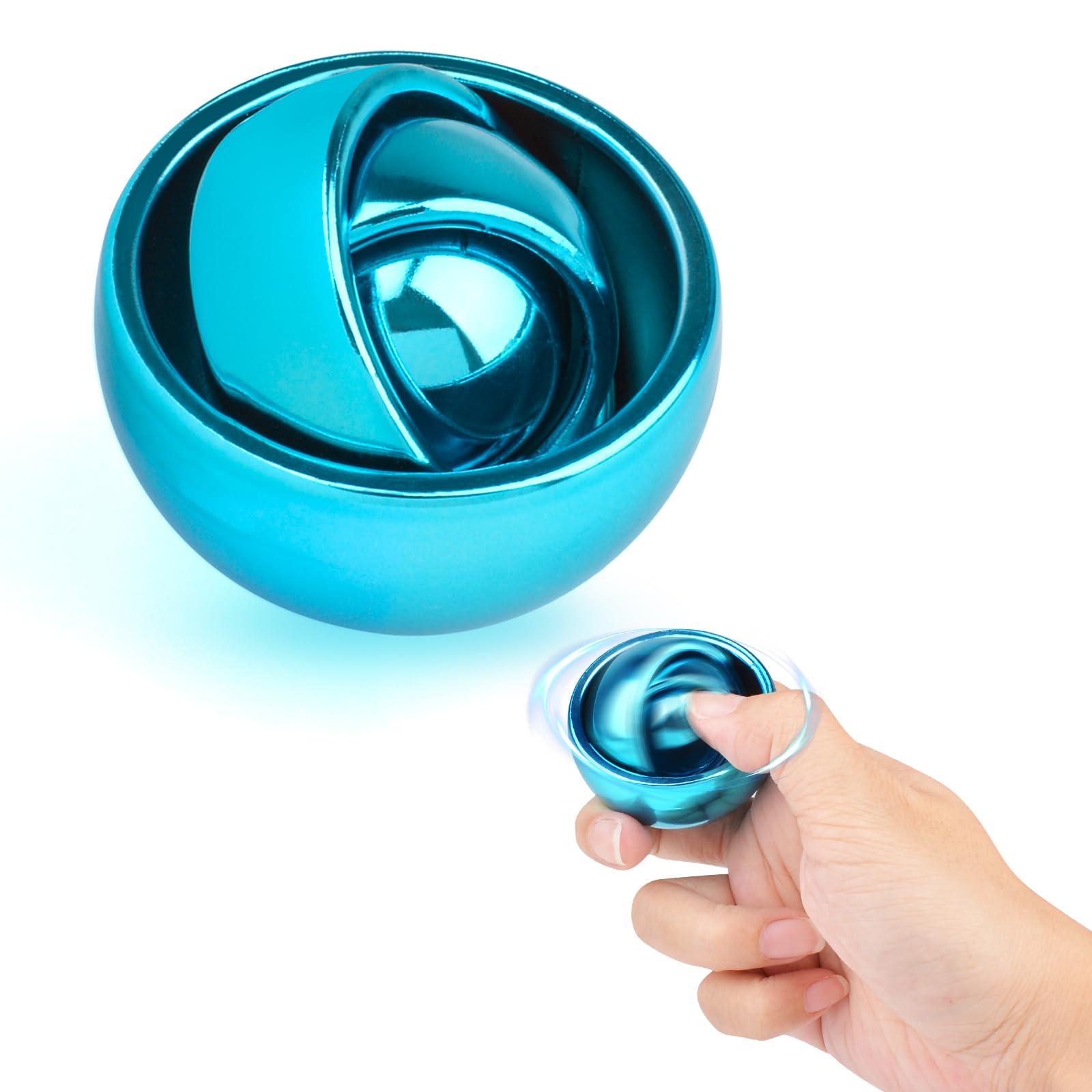 VilalatfanFidget Spinners for Kids Teens Toddler,ABS Plastic Material Fidget Toys Adults,Gyro Adult Fidget Spinner Toys,Idea ADHD Autism Stress Relief Hand Finger Fidgets Toy Gifts(1PCS-Blue)