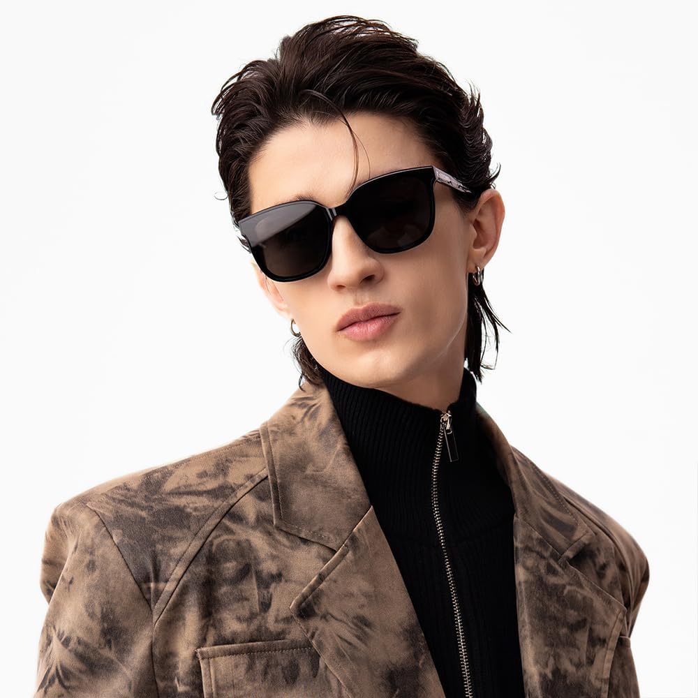 BOLON Men Women Retro D-shape Square Polarized Sunglasses, Exclusive Eyewear Brand of EssilorLuxottica - Image 4