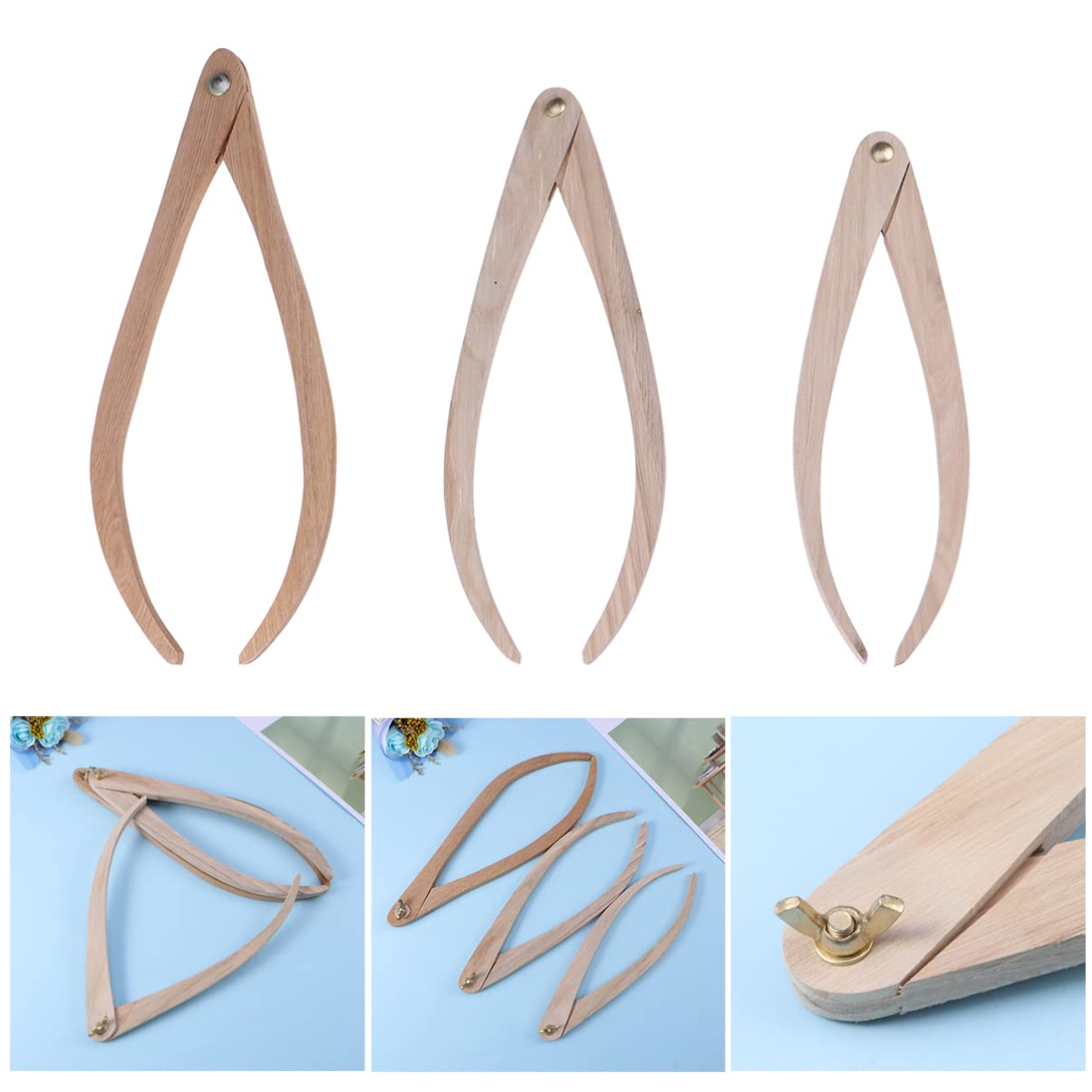 SHINEOFI 9pièces Outils De Mesure Pour Céramique Étriers Ajustables Pour Pottery Clay