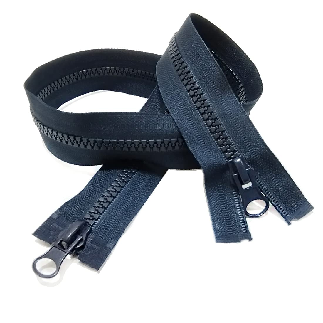 JYC CREATIVE 2 Double Opening Plastic Zippers of 100cm, Available in Different Measurements, Maya 5# - Image 2