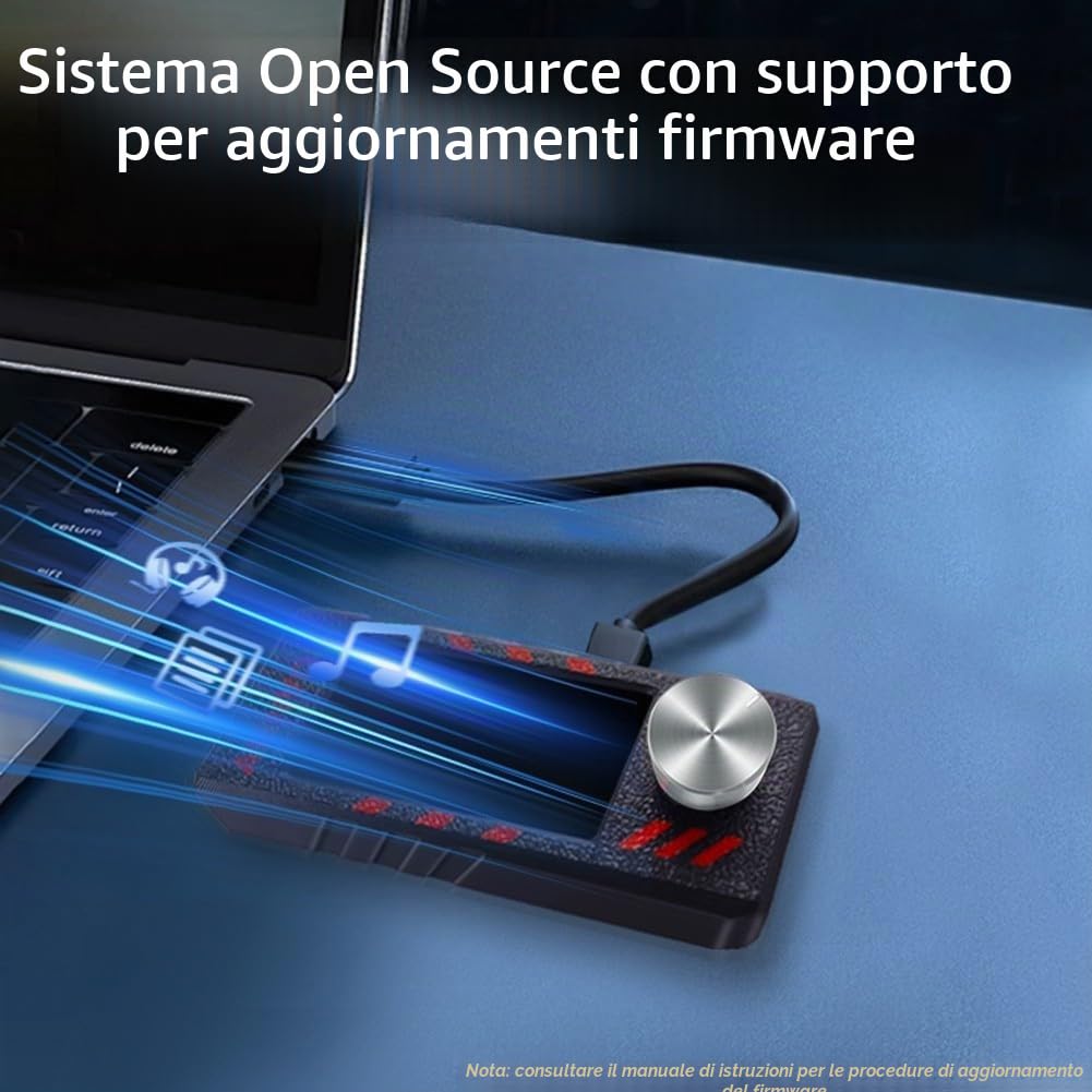 Eawfgtuw Mini SI4732 - Ricevitore radio DSP a banda completa con controllo Hi-Z ESP32-S3 integrato, AM, FM, LSB, modalità USB, funzione AGC/ATT, schermo IPS a colori da 1,9 pollici, altoparlante da 1
