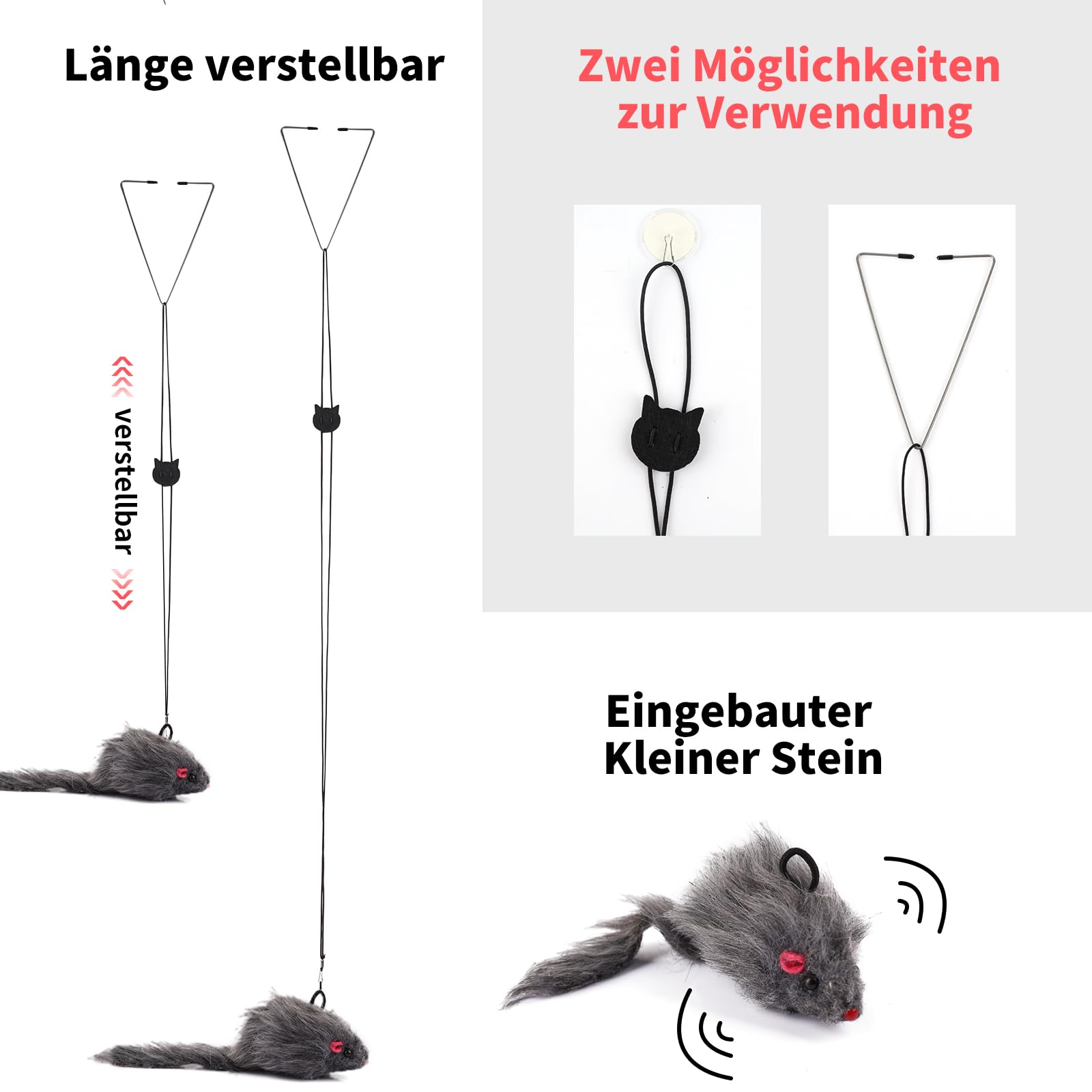 8 Pièces Interactif Jouet Pour Chat Suspendu Chat Interactif