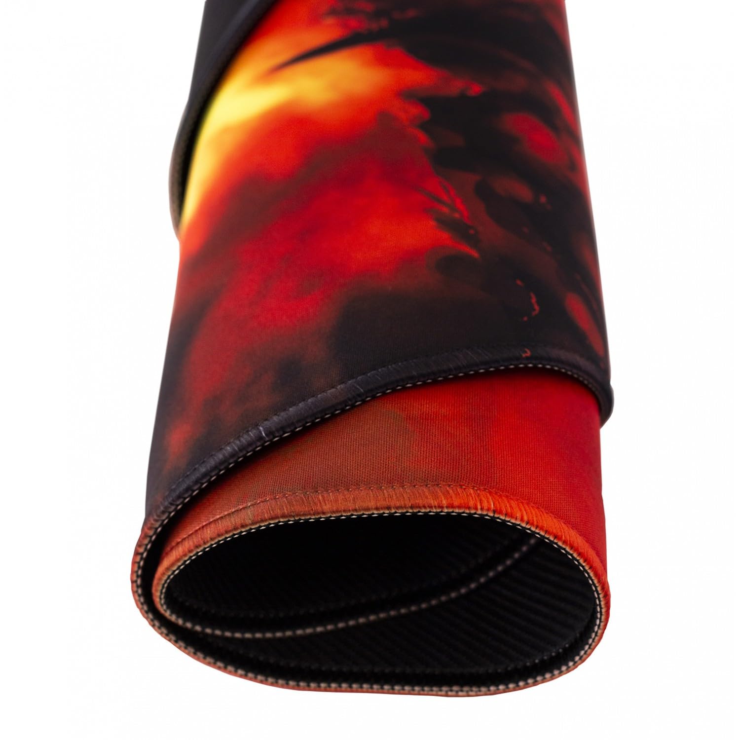 Woxter Stinger Floorpad Red - Alfombrilla Gaming de Suelo, tapete Protector para Suelo, Resistente al Agua, Lavable, 100% Microfibra, diámetro 120 cm, Color Rojo