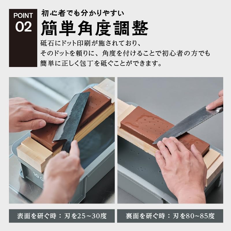 Amazon.co.jp: 10Good キング砥石 包丁研ぎ コンプリートセット 中砥石