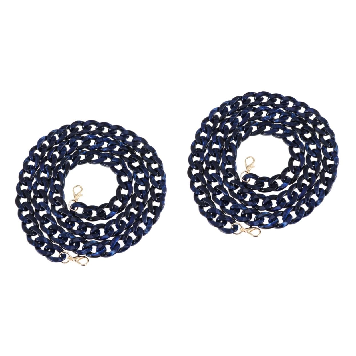 Gogogmee2 Pcs Delicate Bag Chain Strap Versatilen Aqua KEM Blue Accessories for Se Accessories DIY Jewelry Acrylic Bag Chain The Tote Bag Product Bag Making Accessory Stylish DIY Material