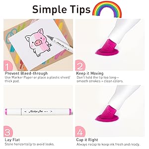 WELLOKB Alcohol Markers Set, 80 Colors Dual Tip Art Markers with Broad and Fine Tips for Adult Coloring Books, Drawing, Illustration, Sketching, No Bleed Ink Supplies