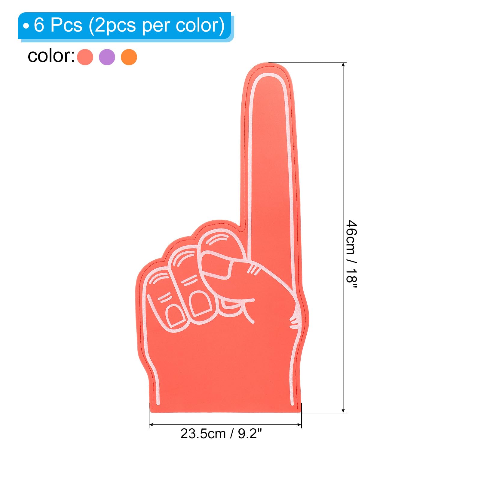 PATIKIL Giant Foam Finger 18 Inch - Image 2