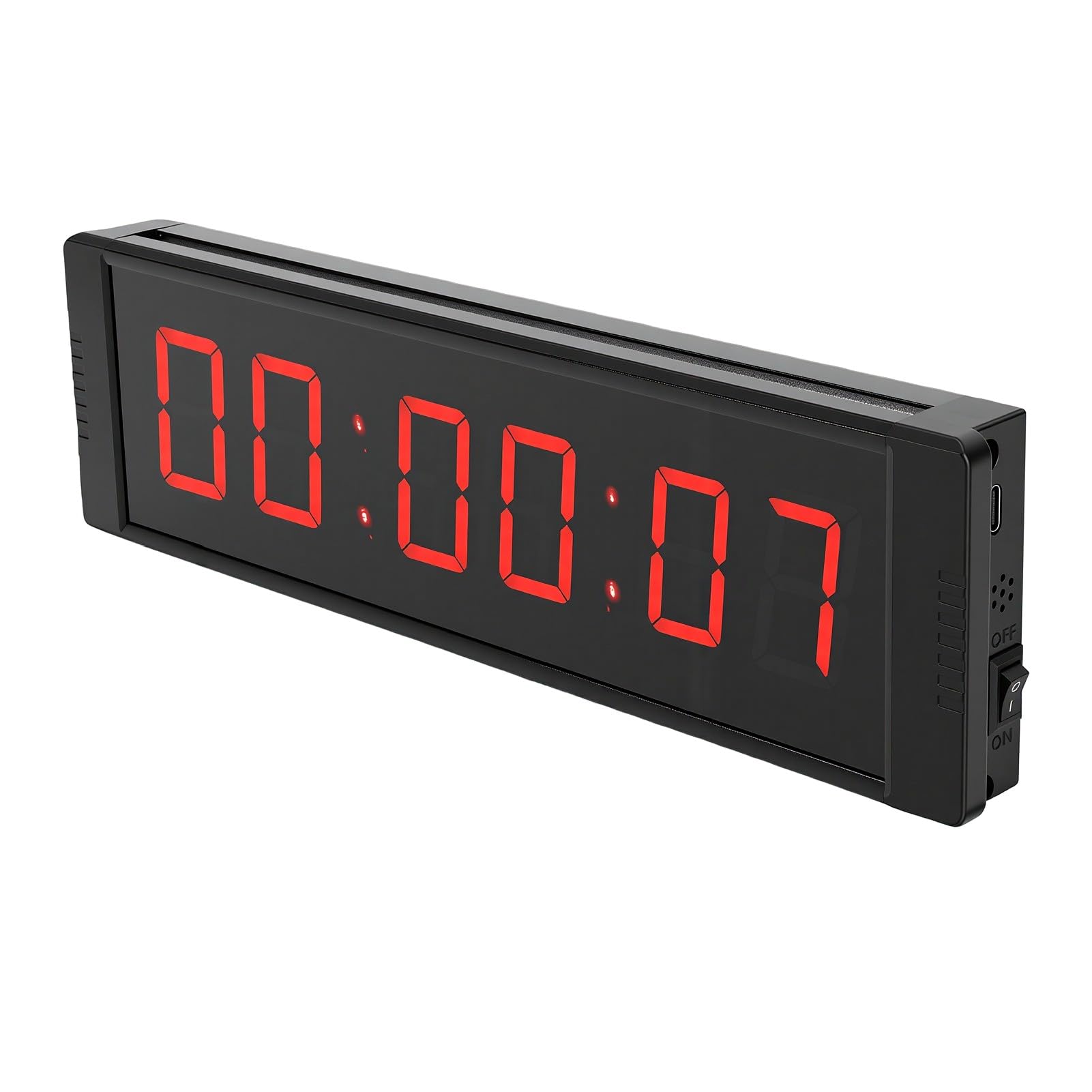 Luocute Cronómetro LED Grande, Temporizador con Botón de Inicio y Parada, for Entrenamiento Deportivo y Cronometraje
