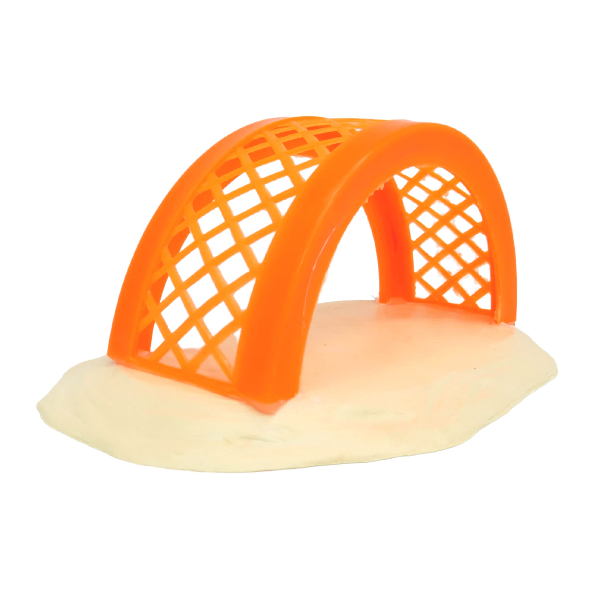 Needzo Plastic Colorful Bridge Toy for Hermit Crabs and Small Animals, Bridges for Reptile Cages, 3 x 6.5 Inches (Bridge with Base)