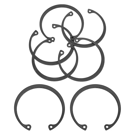 uxcell 5Pcs 2" Internal Retaining Ring Circlip, 65 Mn Spring Steel Internal Circlip Snap Rings C-Clips for Grooved Shaft Studs, Black