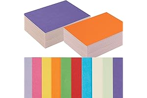 100 Pack 4x6 Colorful Cardstock Paper