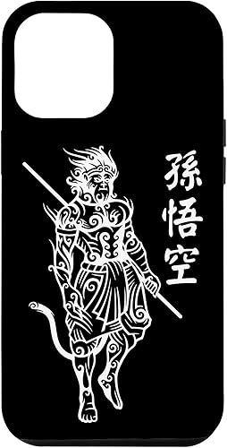 Vista 64 de iPhone 12 mini Sun Wukong Monkey King Caracteres chinos Cartas caso