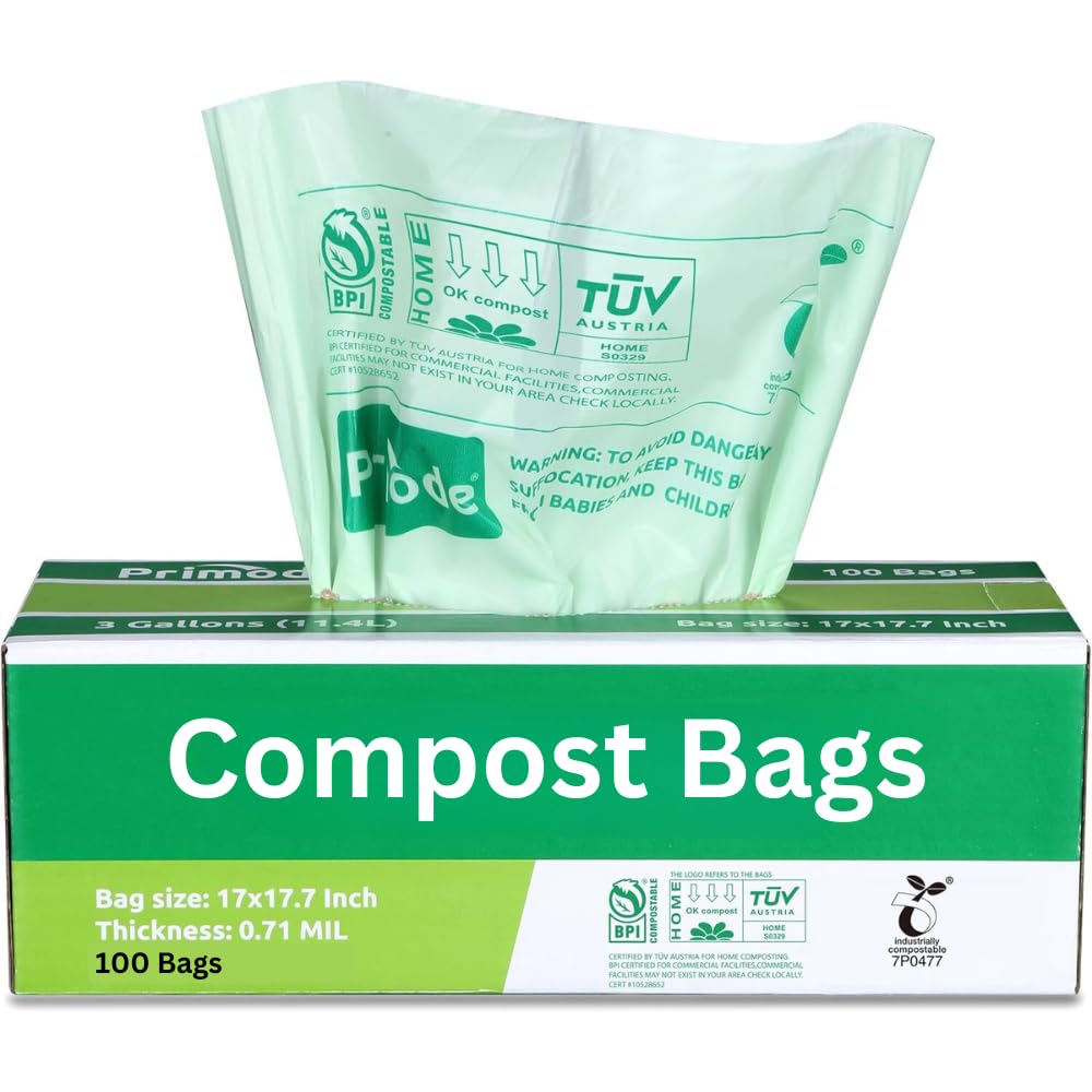 Lot De 100 Sacs De 50 Litres - Biobag - Sacs à Compost Pour Poubelle De