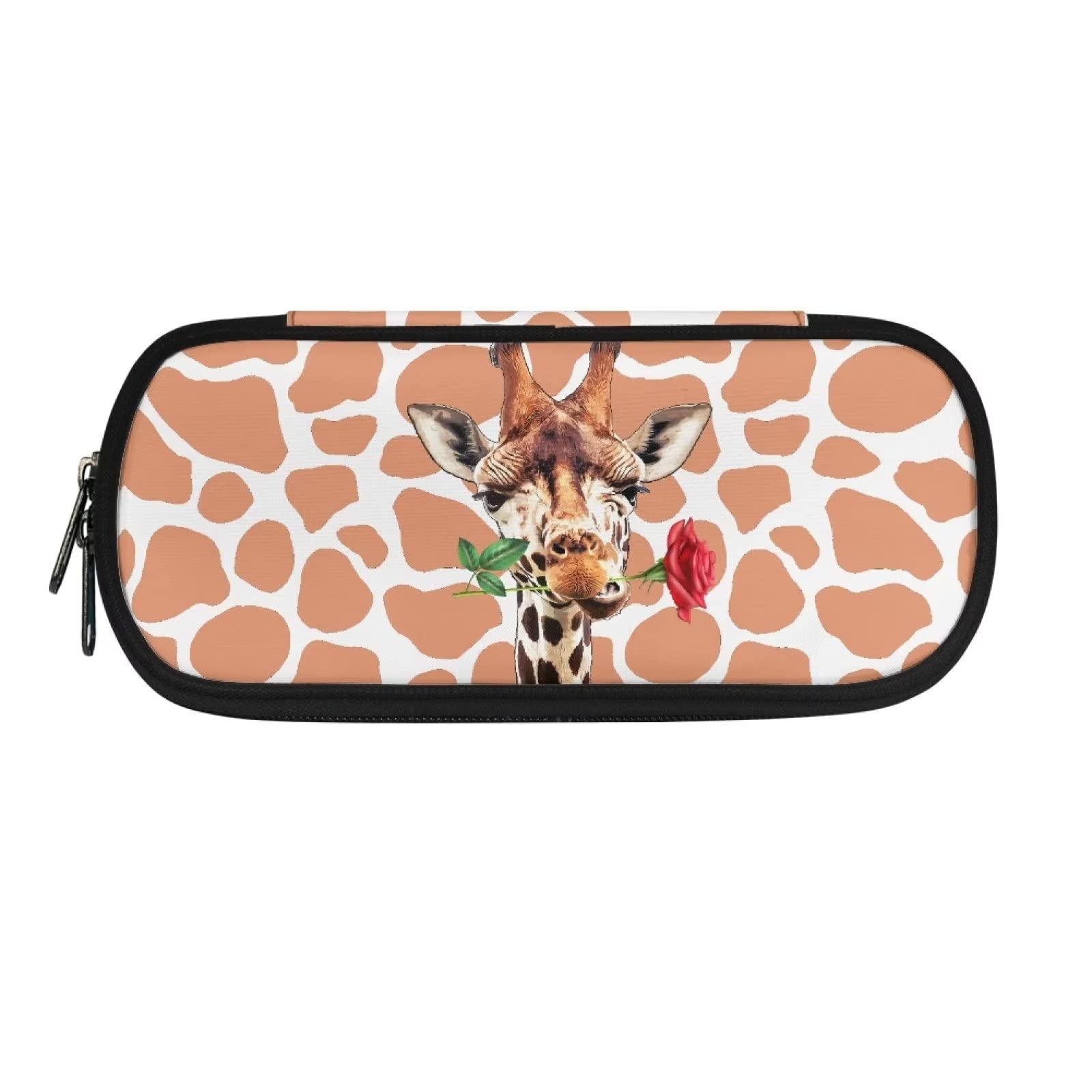 xixirimido Giraffe Kids Pencil Case Bag for Girls Pen Holder Pouch for School Office Supplies — image 1