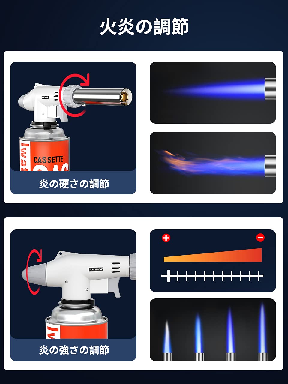 Amazon.co.jp: ガスバーナートーチバーナー アウトドアガスバーナー