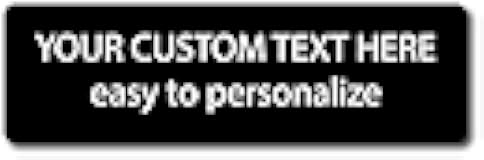 Custom Bumper Magnet | Customizable Fridge Magnets | Multiple Sizes and Quantities | 20 Fonts | 10 Background Colors | Easy to Personalize (15-Inch by 4.5-Inch)