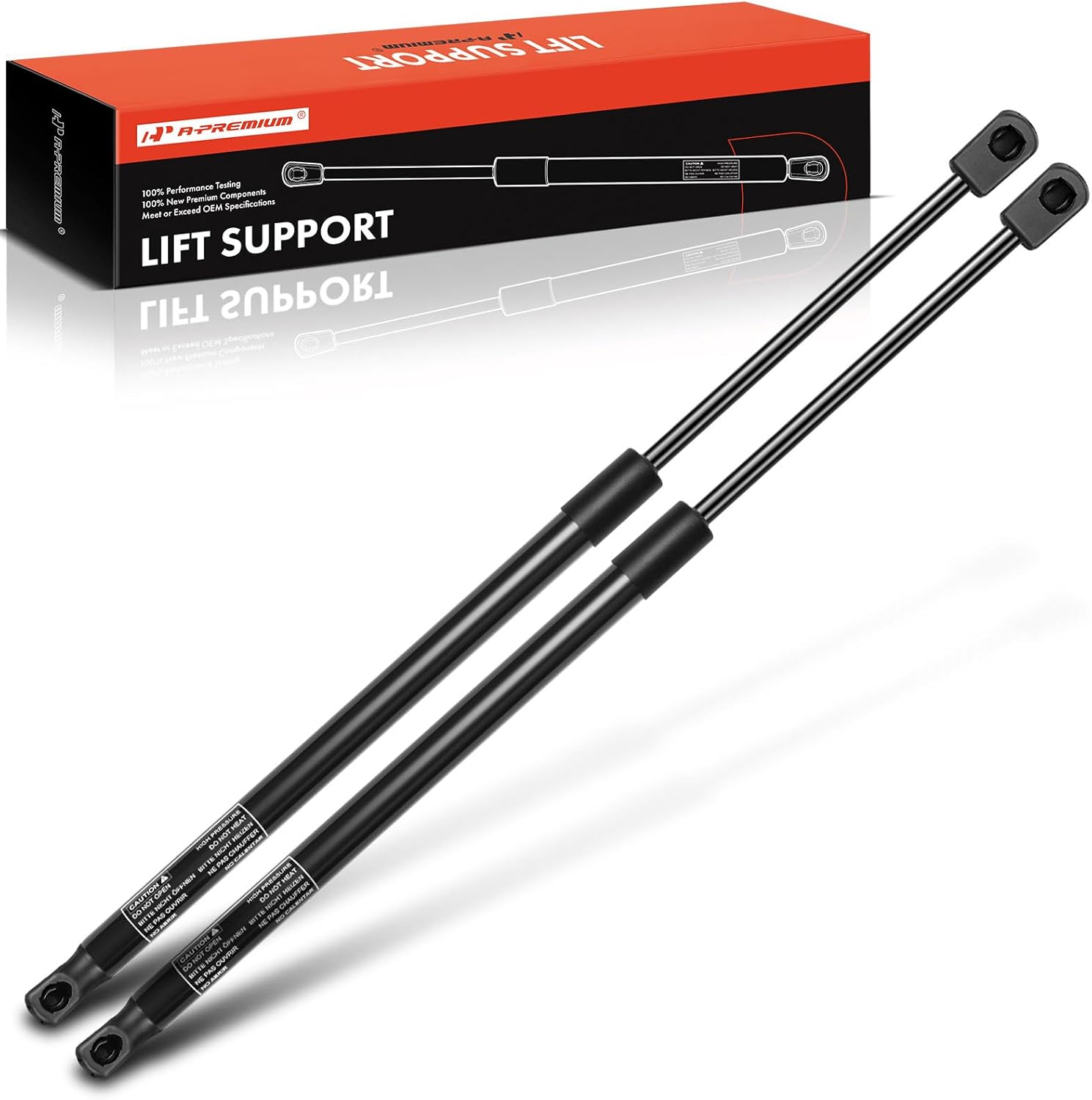 A-Premium Front Hood Lift Supports Shock Struts Compatible with Select Hyundai Models - Tiburon 2003 2004 2005 2006 2007 2008 Coupe - Replace# 811612C000, 5913QB(2PC Set)