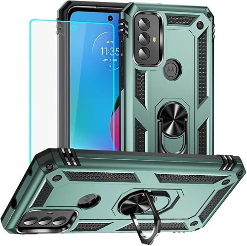 Yiakeng Funda para Moto G Play 2023, Funda para Teléfono Moto G Play 2023 con Protector de Pantalla HD, Fundas Protectoras de Grado Militar con