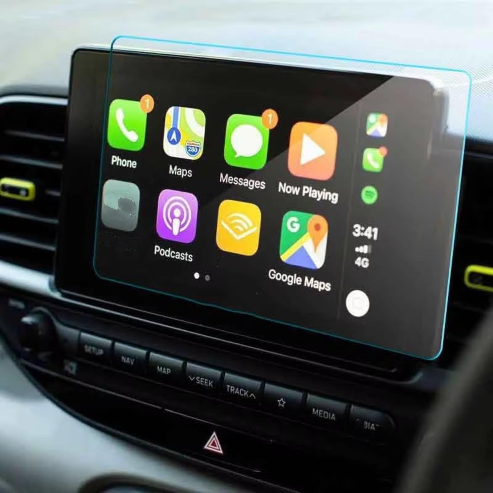 Protection d'écran en Verre trempé Compatible avec Le système de Navigation Hyundai Venue 2020