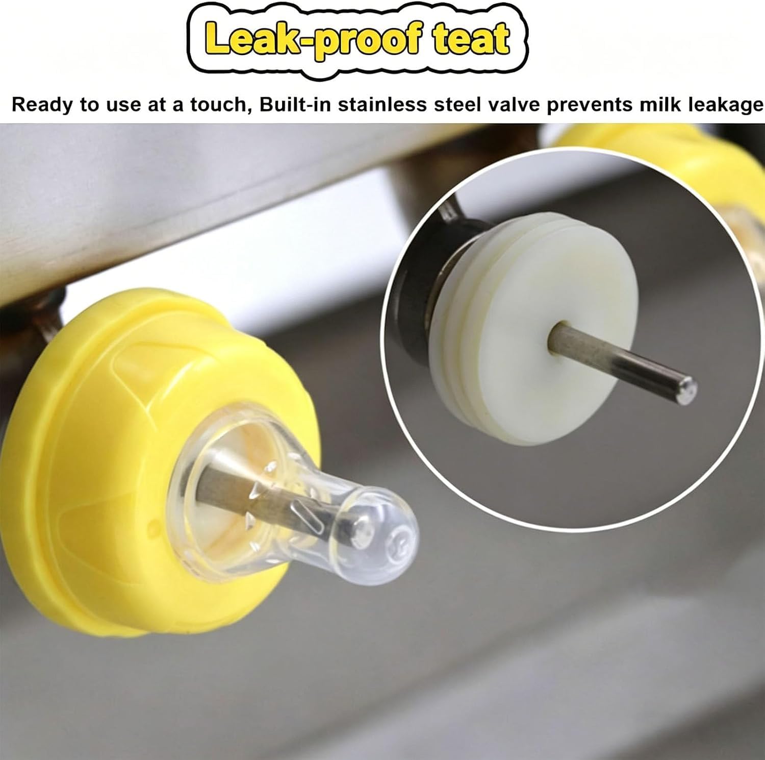 KEhtu Distributore Automatico di Latte per Suini, in Acciaio Inox, da 20 Litri, con 10/14 Tettarelle E Foro di Aerazione - Temperatura Costante E Miscelazione Automatica 15L/10Nipples