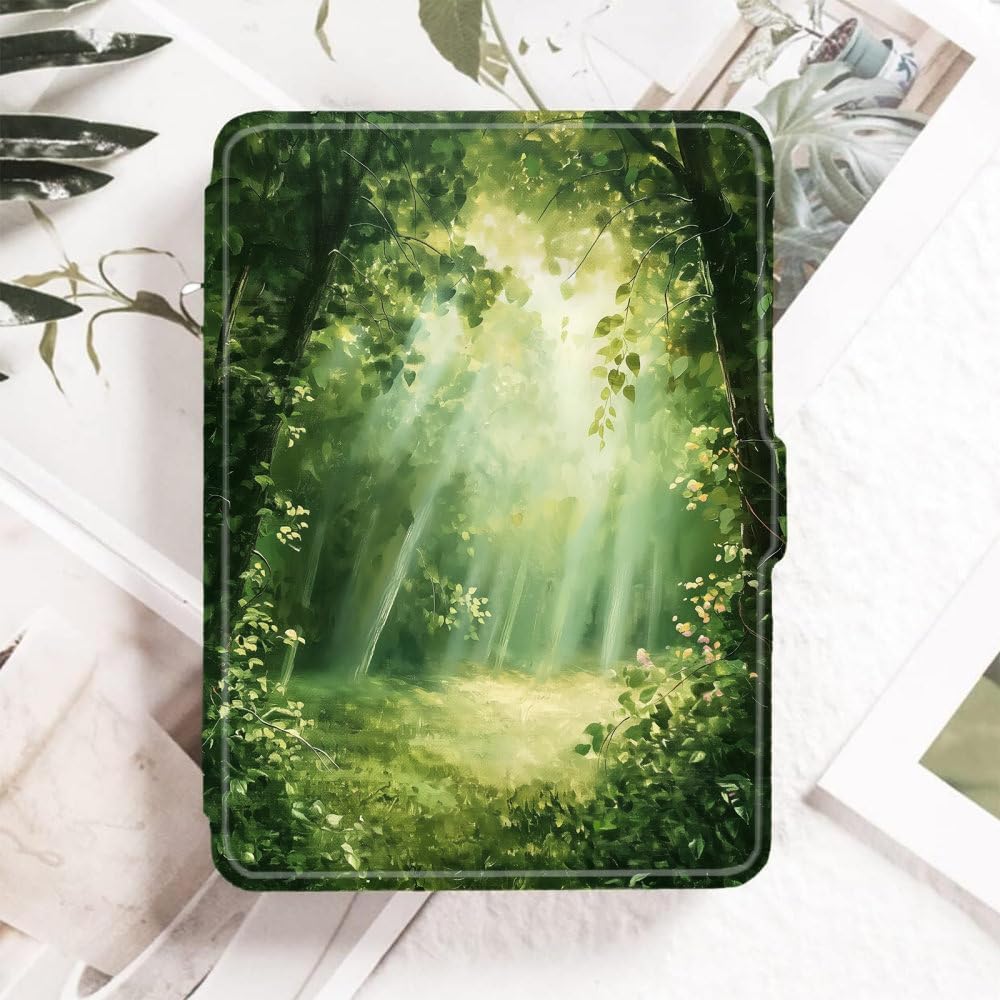 Case for 6” All-New Kindle 11Th Gen 2022(Model No. C2V2L3), Slim Lightweight Protective Cover with Auto Wake/Sleep Only for Kindle 2022-Sunshine in The Forest
