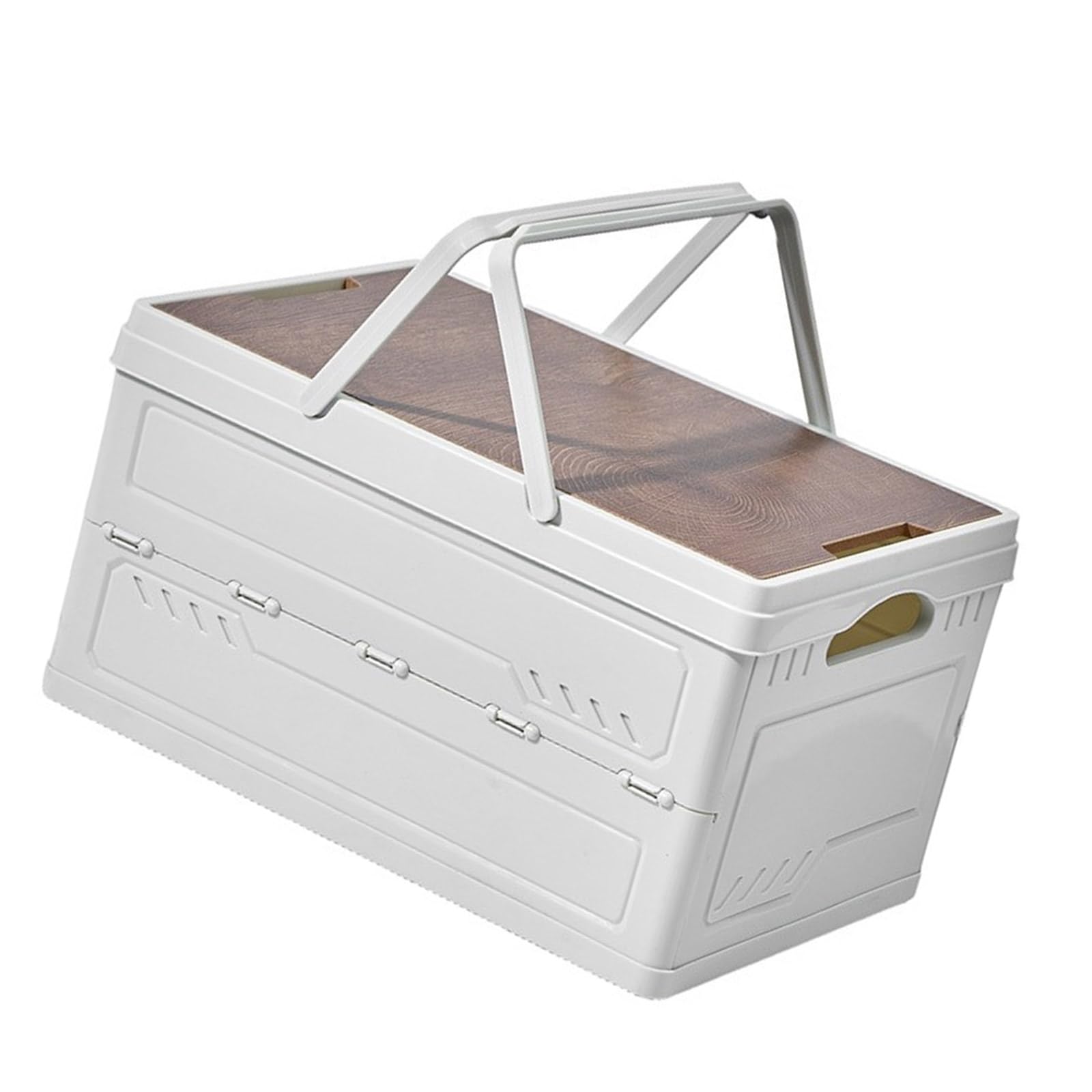Hsioluted Foldable Storage Bin with Foldable Design for Space Saving Home Organization and Sturdy PP Materials PP Organizers Box