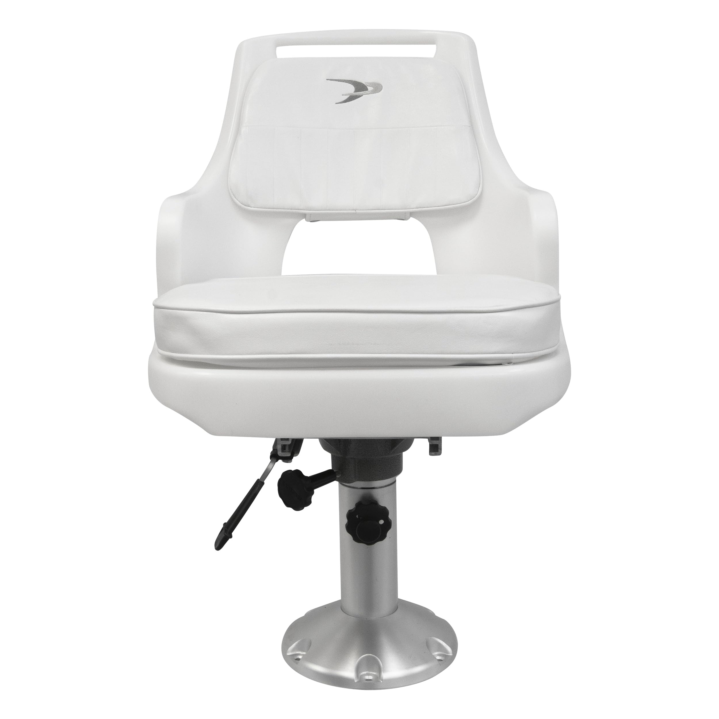 Wise Standard Pilot Chair with Adjustable Height Pedestal and Seat Slide Asiento, Artículos Deportivos-Navegación, Blanco, Talla Única