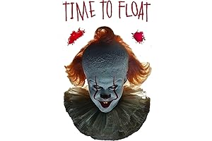 Pennywise Face Glass Cling